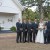 Bride with the groomsmen and ring bearer