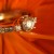 Bride's rings in bouquet