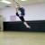 Female dancer leaping