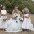Bride with her two flower girls