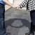 Engaged couple's kissing shadows